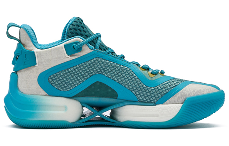 361° AG2 X Basketball Shoes Men’s Mid Top Glazed Celadon Green/Star Cloud Cyan