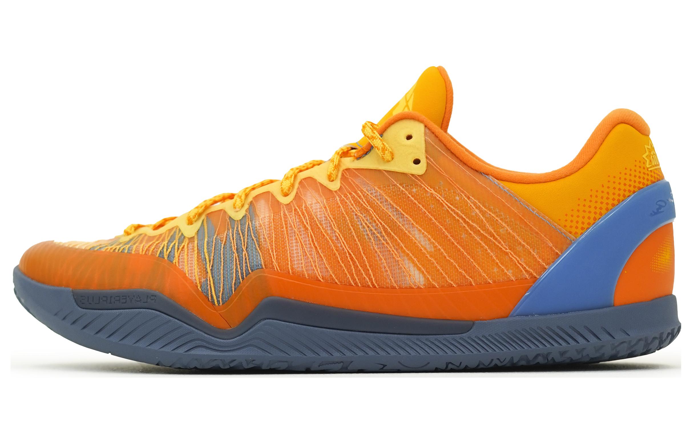 Serious Player Only Low top Basketball Shoes Men's Orange Blue