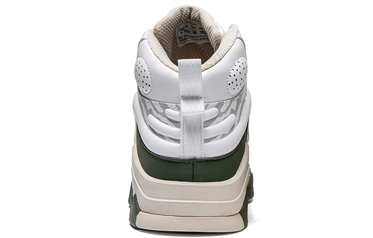 Kappa Athleisure Abrasion Resistant Abrasion Resistant High top Vintage Basketball Shoes Unisex White Green