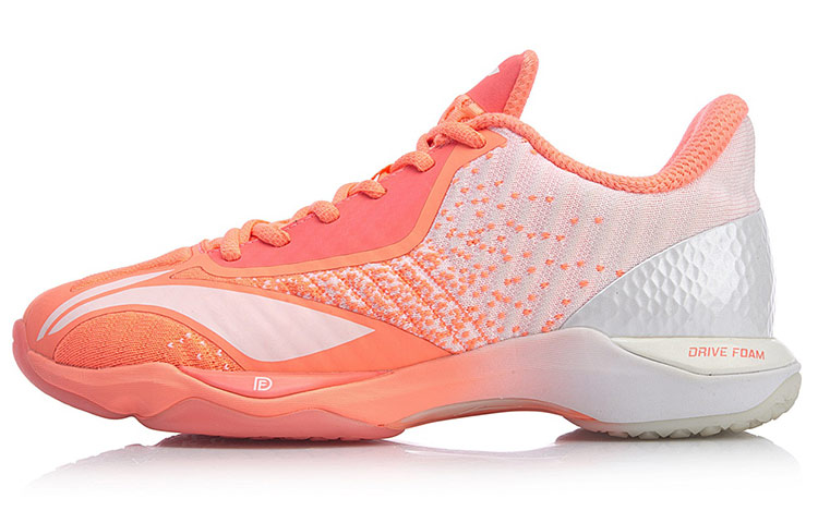 Li Ning Raid Badminton Shoes Women’s Low Top Pink White