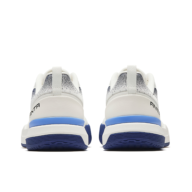 CHAOJIANTA Slip Resistant Abrasion Resistant Low top Tennis Shoes Women’s Ivory White Signal Blue