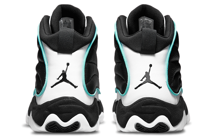 Мужские кроссовки Jordan Pro Strong (черно-белые) — Белый / чёрный / синий — фото 5