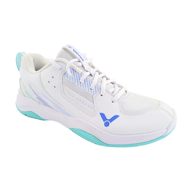 VICTOR Slip Resistant Abrasion Resistant Slip Resistant Abrasion Resistant Low top Badminton Shoes Unisex White Green