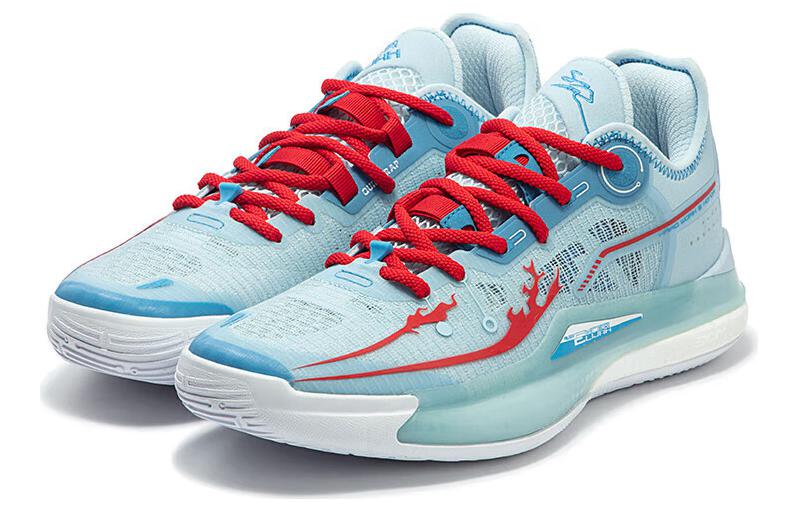 361° DVD2 Basketball Shoes Men’s Low Top Glacier Blue/Virtual Red