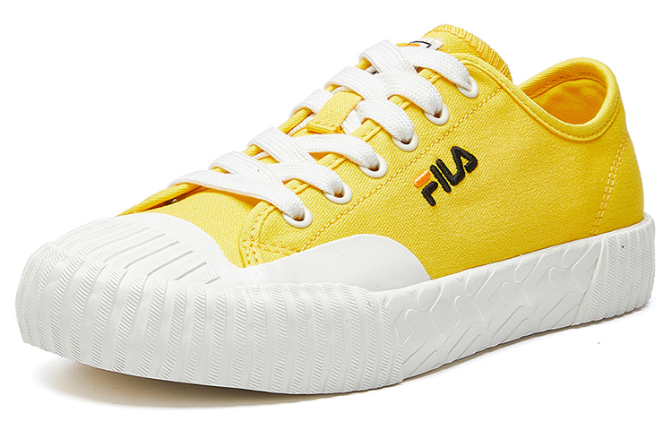 Женские кеды Fila FUSION Carve (желто-белые) — фото 2