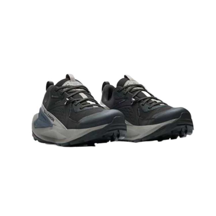 SALOMON Elixir Abrasion Resistant Low top Hiking Shoes Unisex Cyan Black