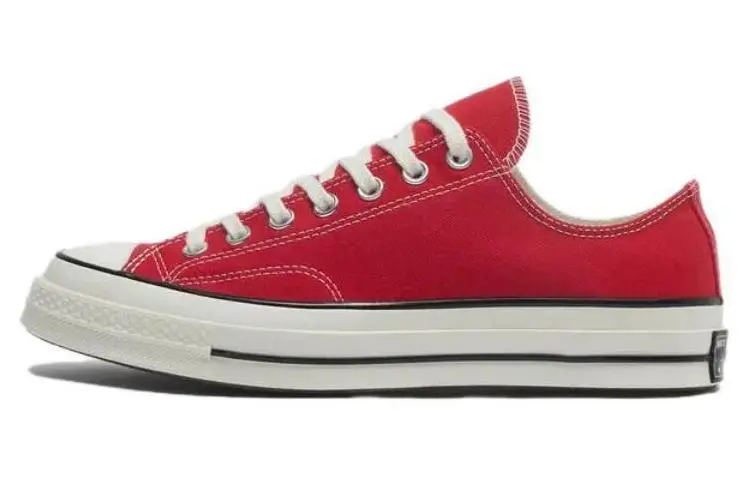 Converse 1970s Comfortable Round Toe Low top Canvas Shoes Unisex Red