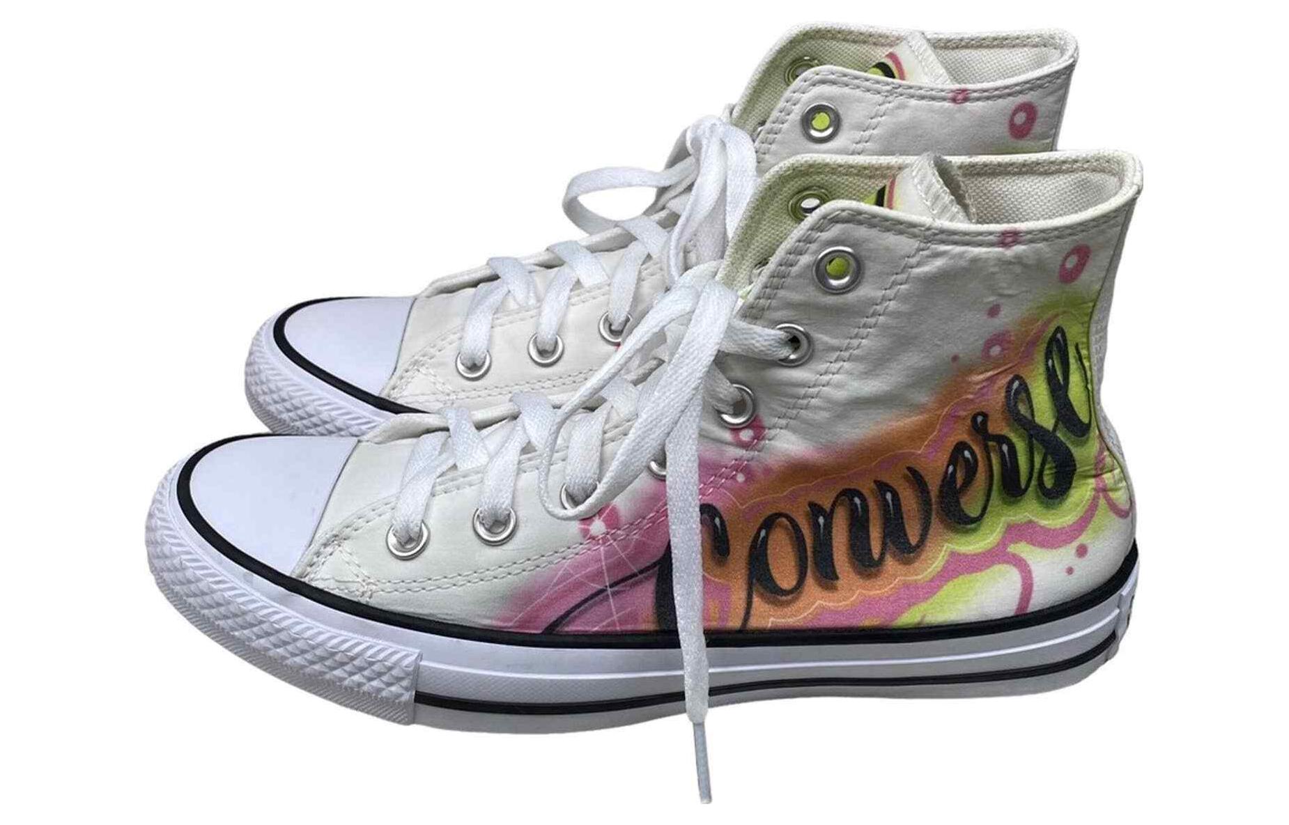 Converse All Star Light Comfortable And Trendy Wear resistant And Lightweight High top Canvas Shoes Unisex White