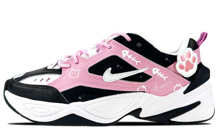 Nike M2K Tekno Textile, Synthetic Leather Cushioning Slip Resistant Abrasion Resistant Low top Chunky Sneakers Women's