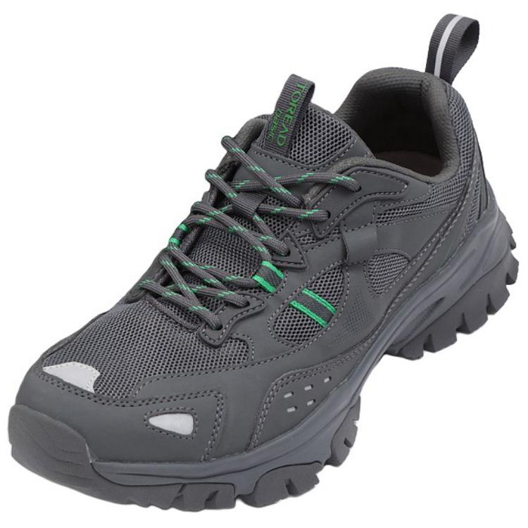 TOREAD Cushioning Slip Resistant Abrasion Resistant Breathable Mountaineering & Hiking Shoes Men’s Dark Gray/Green