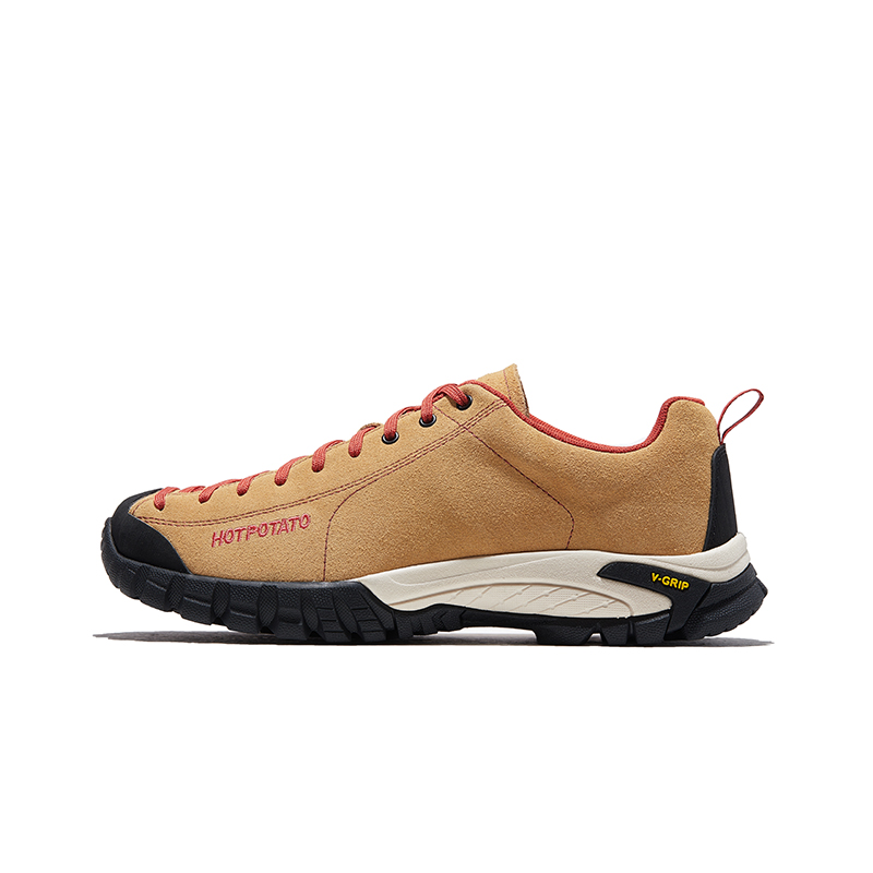 HOT POTATO Slip Resistant, Abrasion Resistant, Lightweight Coverage Mountaineering Shoes Unisex Brown
