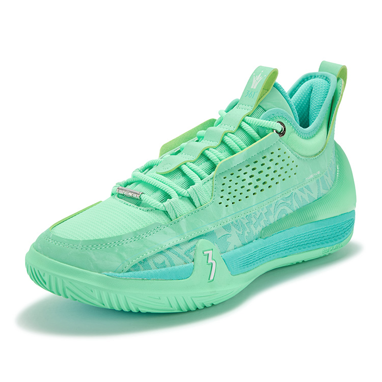 361° Zen 7 Cushioning Coverage Abrasion Resistant Slip Resistant Low top Basketball Shoes Men’s Jelly Mint