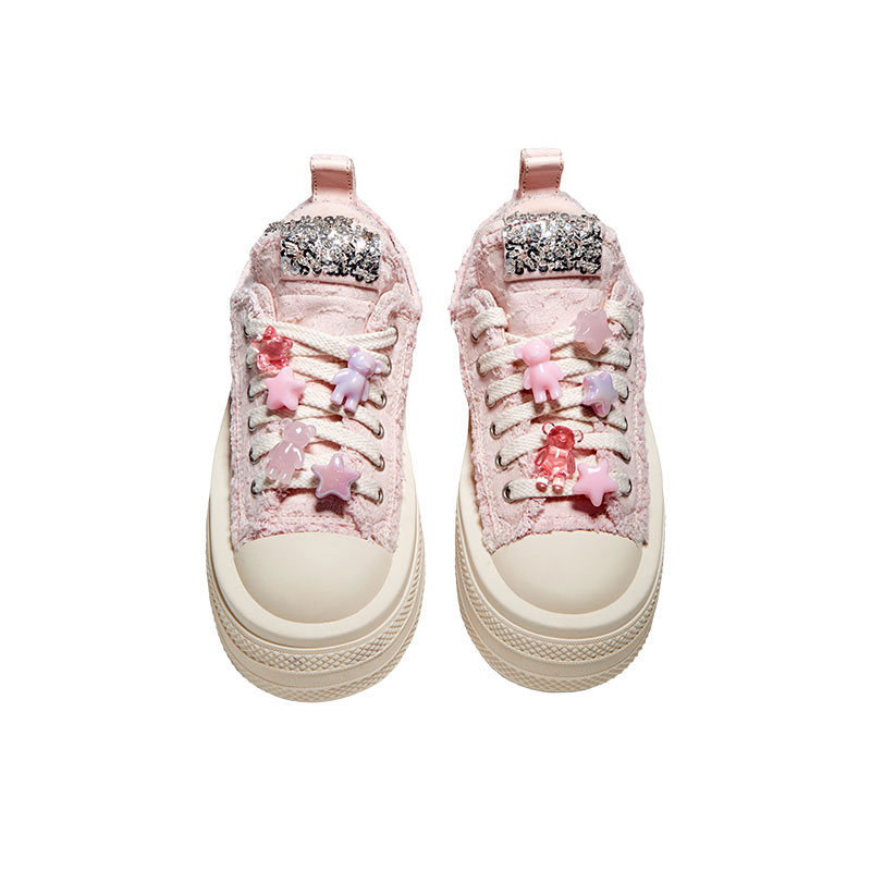 Foreshadow Double Uni 2.0 Strawberry Sorbet Low top Canvas Shoes Women's Pink