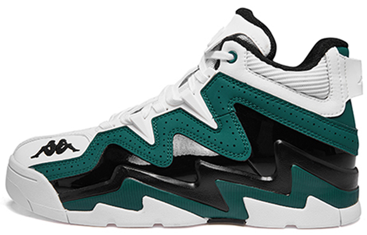 Kappa Textile, Synthetic Leather Cushioning Slip Resistant Abrasion Resistant High top Vintage Basketball Shoes Unisex