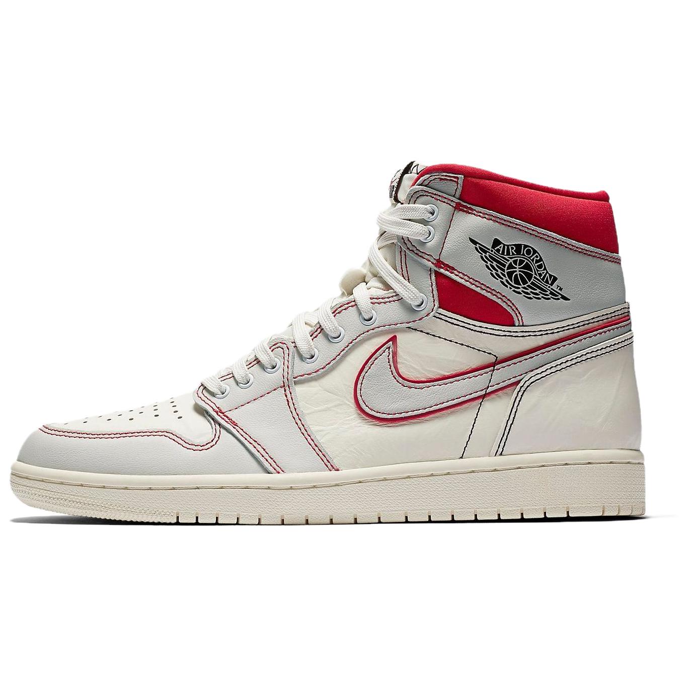 Jordan Air Jordan 1 retro high phantom OG style woven classic high top retro basketball shoes men's white red