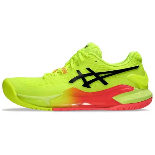 ASICS Gel Resolution 9 Paris Safety Yellow Black Women's