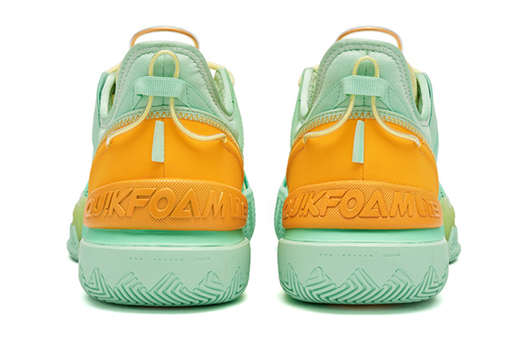 361° Burning Battle 2.0 Basketball Shoes Men’s Low Top Green/Orange