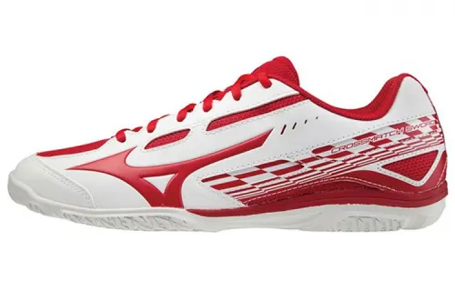 Mizuno Crossmatch Sword Slip Resistant, Abrasion Resistant, Breathable Low top Training Shoes Unisex White Red