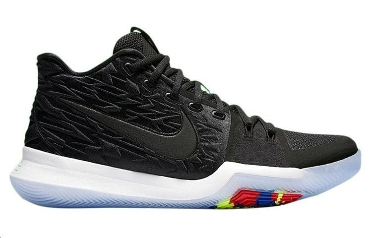 Мужские кроссовки Nike Kyrie 3 (черные) — фото 2
