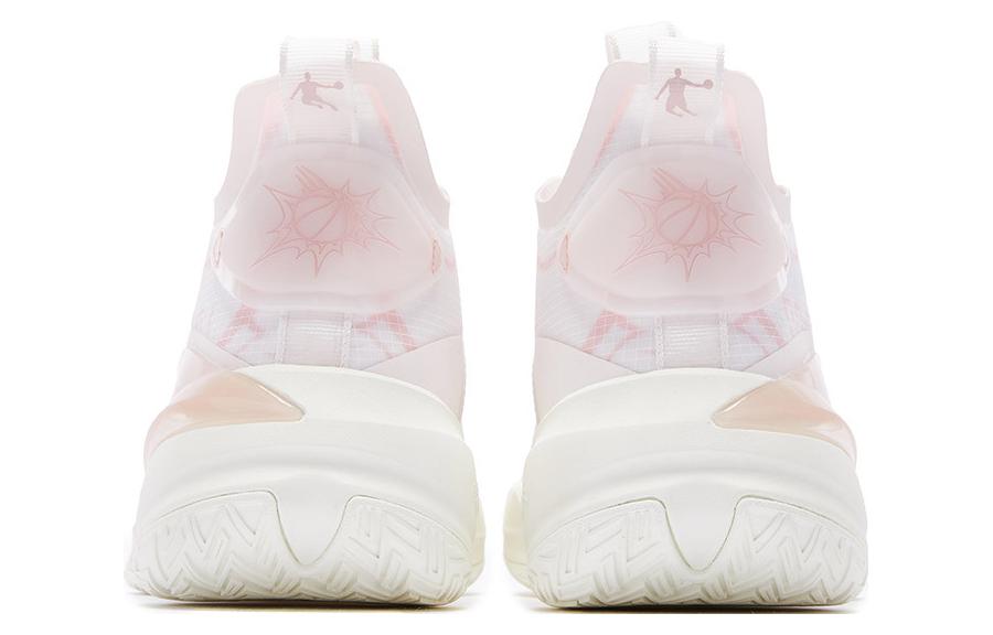 QIAODAN Killing Move 2.0 Slip Resistant Abrasion Resistant Mid top Basketball Shoes Men’s Pink