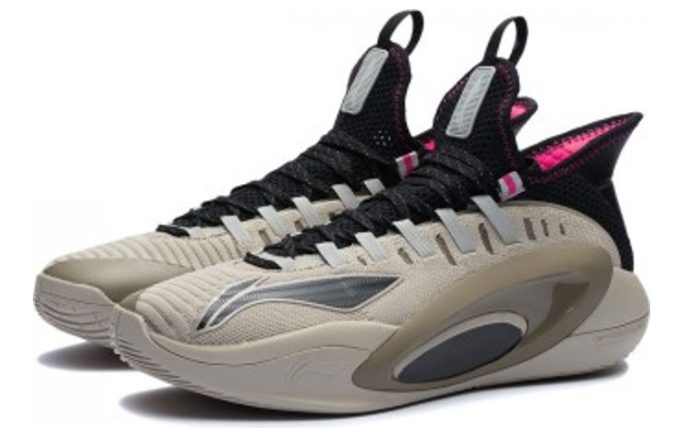 Li Ning Phantom Textile, Synthetic Leather, TPU Cushioning Slip Resistant Abrasion Resistant Coverage Support Low top