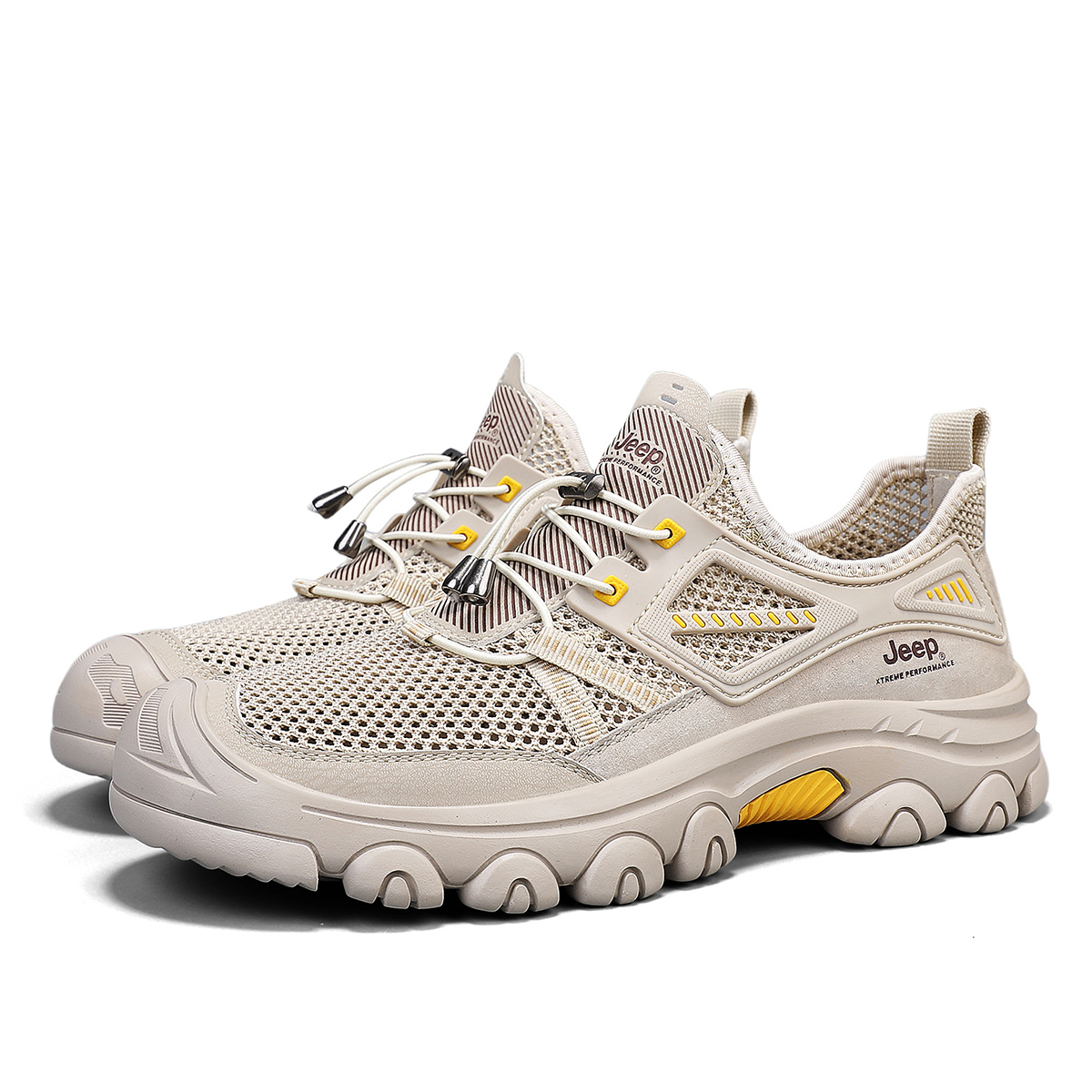 Jeep Cushioning Abrasion Resistant Breathable Coverage Low top Hiking Shoes Men’s