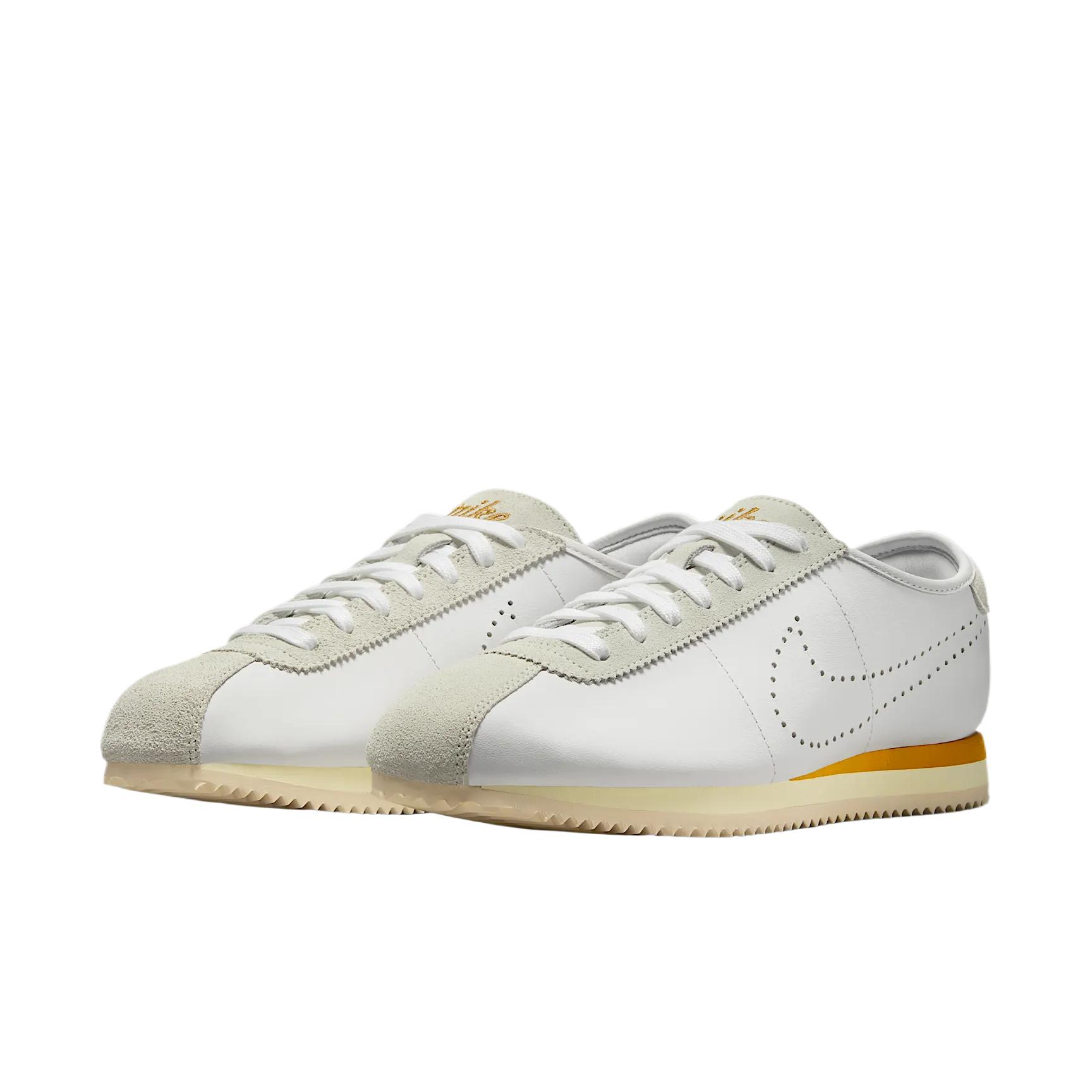 Nike Cortez White Bronze Perforated Swoosh Women’s