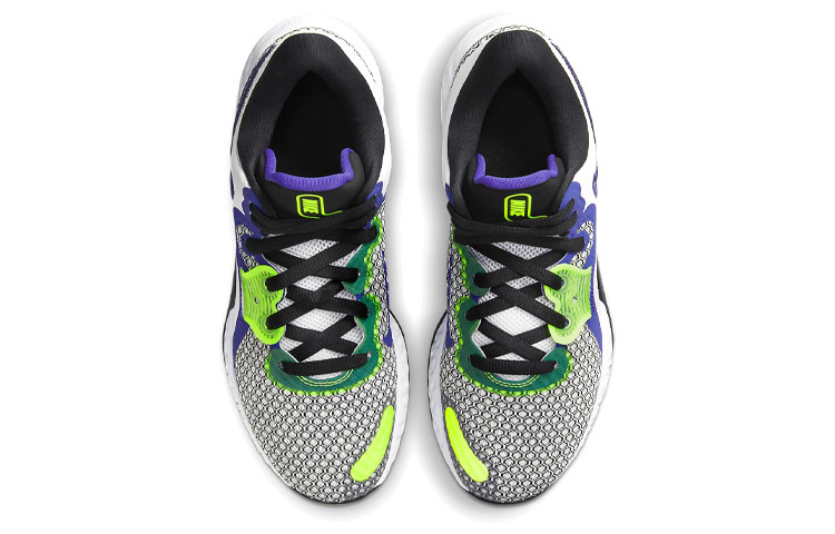 Мужские кроссовки Nike Renew Elevate 2 (черно-зелено-фиолетовые) — фото 4