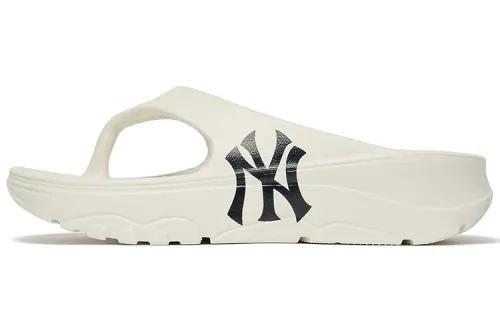 MLB Slipper Platform Rubber Sole Slip Resistant Flip Flops Unisex White