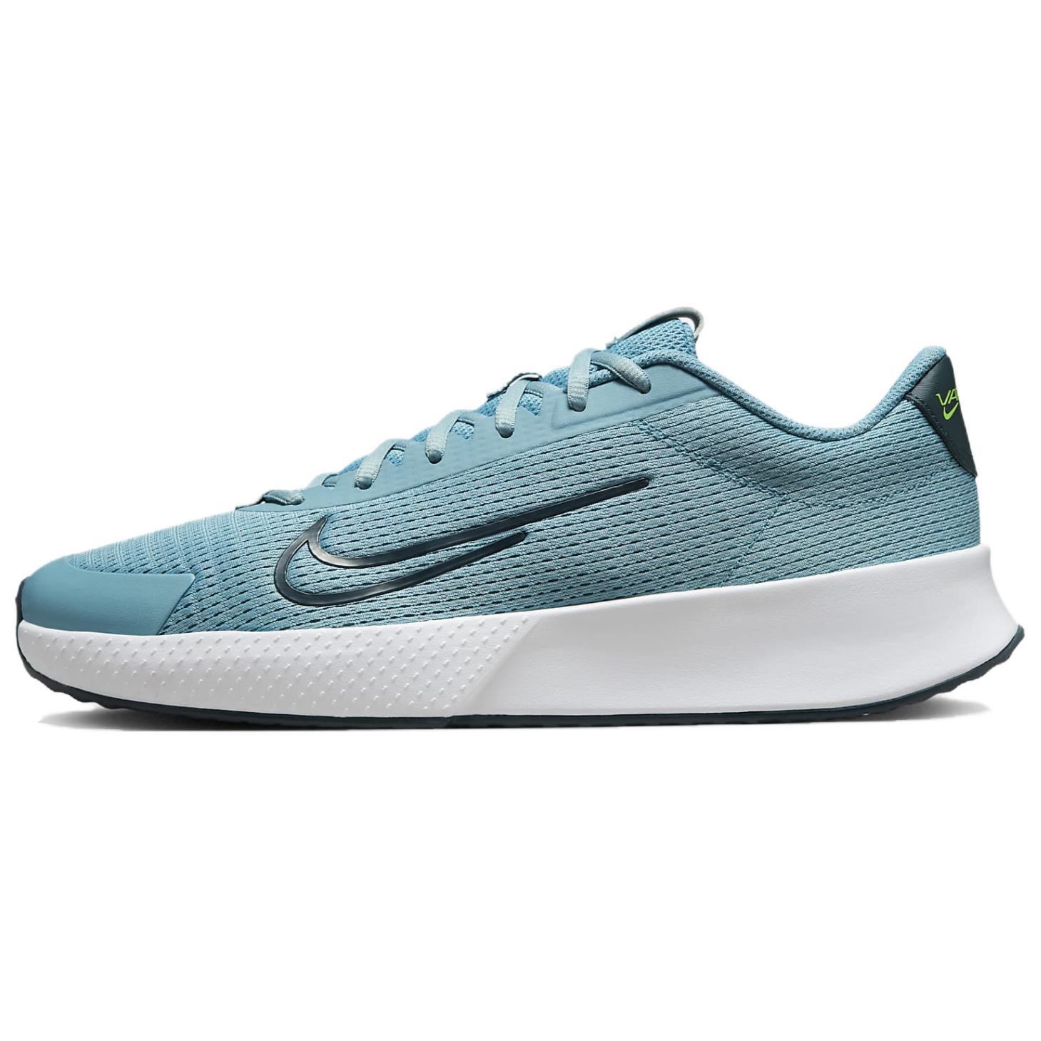 Nike Court Vapor Lite 2 Abrasion Resistant Breathable Low top Tennis Shoes Men's Blue
