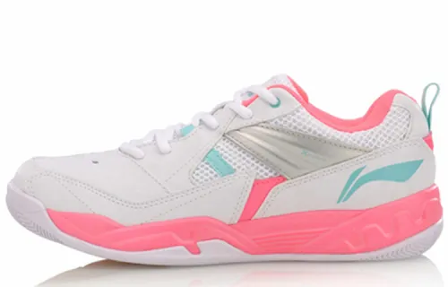 Li Ning Koba Slip Resistant Abrasion Resistant Low top Badminton Shoes Women's Basic White