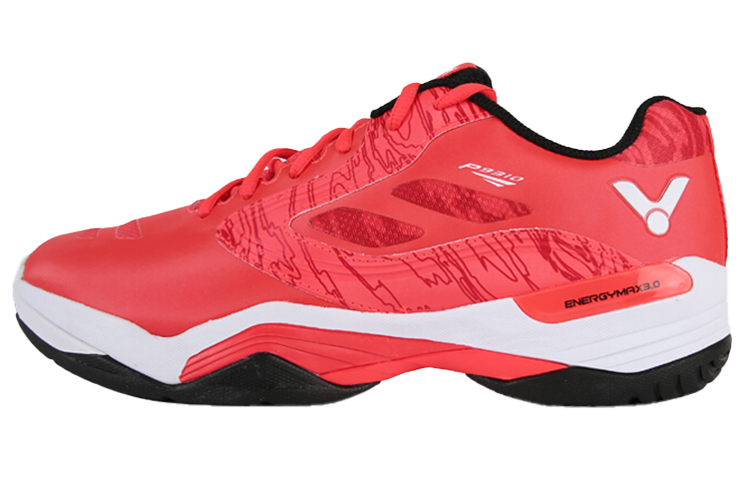 VICTOR Stable Slip Resistant Abrasion Resistant Low top Badminton Shoes Unisex Orange Red