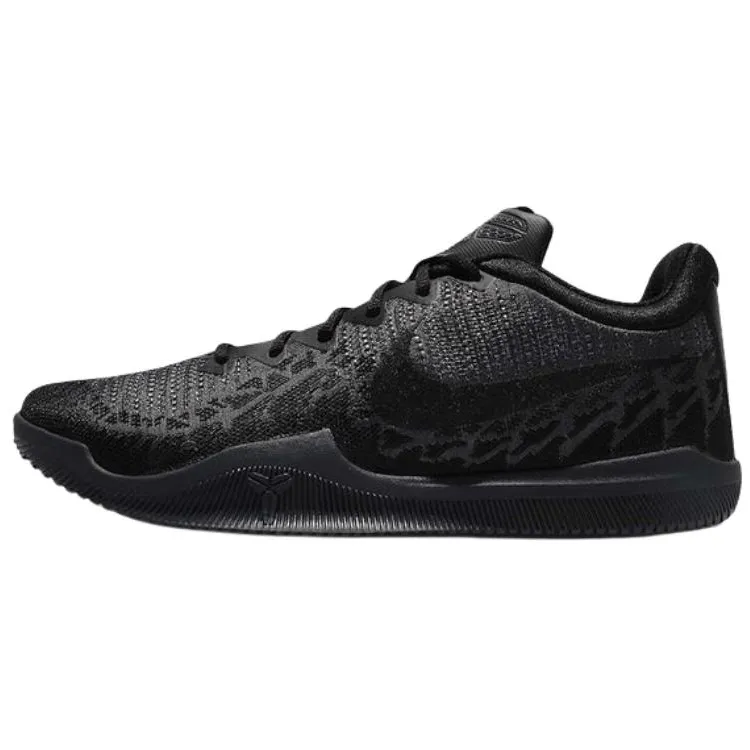 Nike Mamba Rage Slip Resistant Abrasion Resistant Low top Basketball Shoes Men's Black