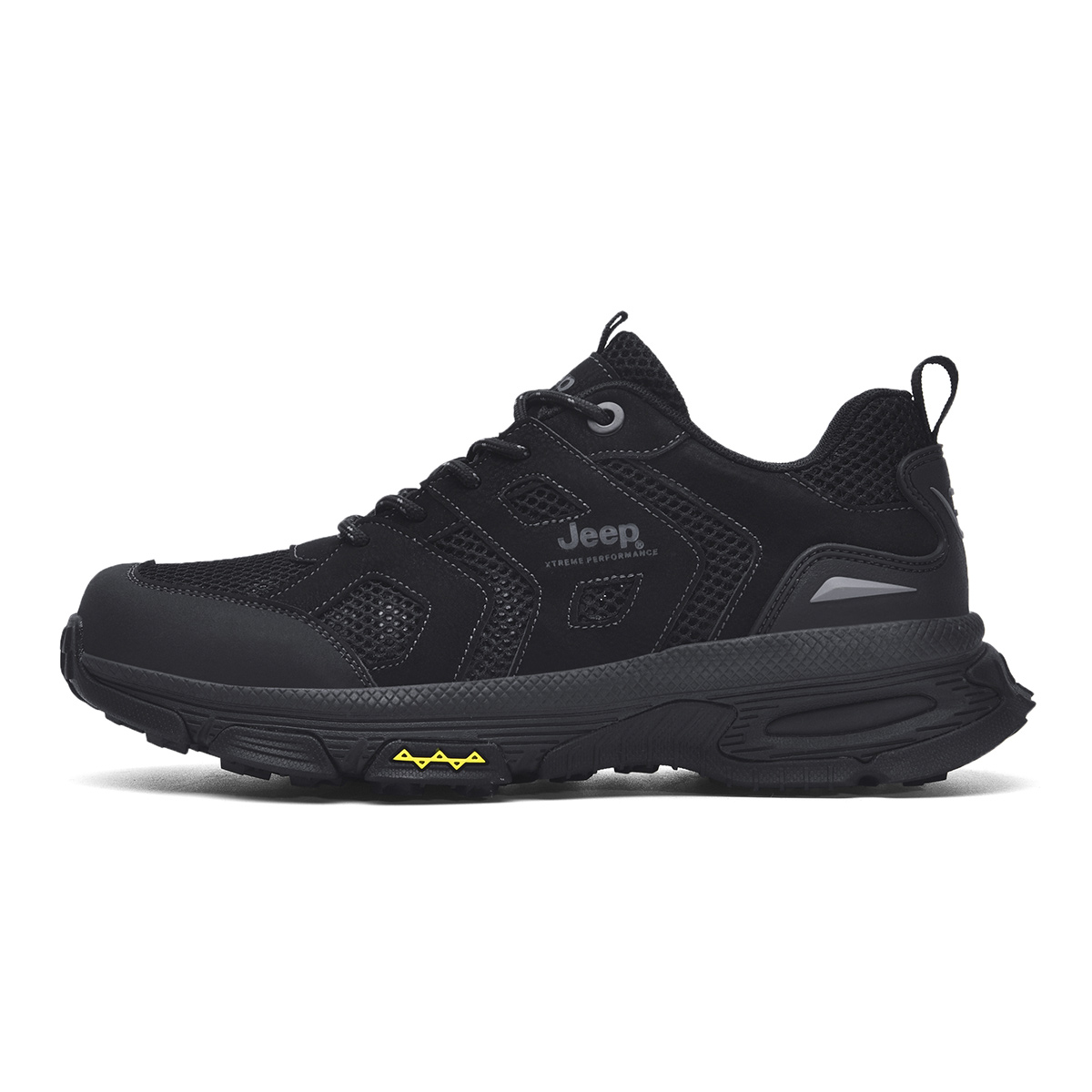 Jeep Textile, Synthetic Leather Comfortable Round Toe Abrasion Resistant Breathable Low top Mountaineering Hiking Shoes