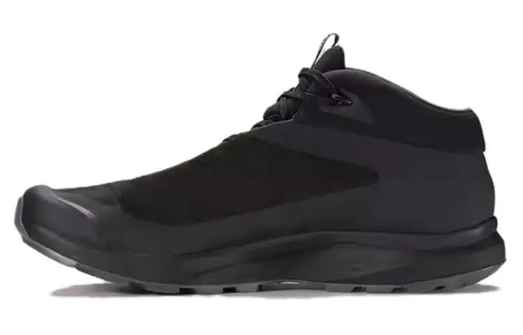Arc'teryx Aerios Abrasion Resistant Waterproof Lightweight Mid top Hiking Shoes Men's Black Gray