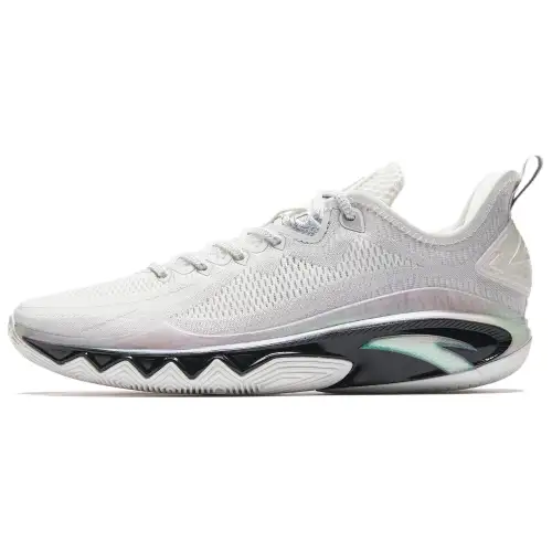 Anta Swagger 2 Cushioning Abrasion Resistant Rebound Low top Basketball Shoes Men's White Silver