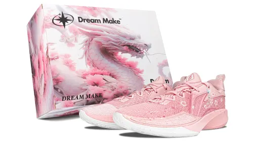 Li Ning Speed 2 Cushioning Breathable Rebound Cushioning Breathable Rebound Low top Basketball Shoes Men's Peach Pink