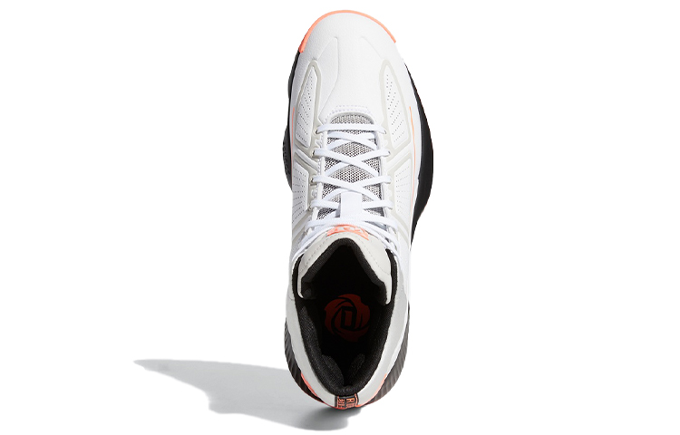 Мужские кроссовки adidas D Rose 10 (бело-черно-розовый) — Белый / чёрный / розовый — фото 4
