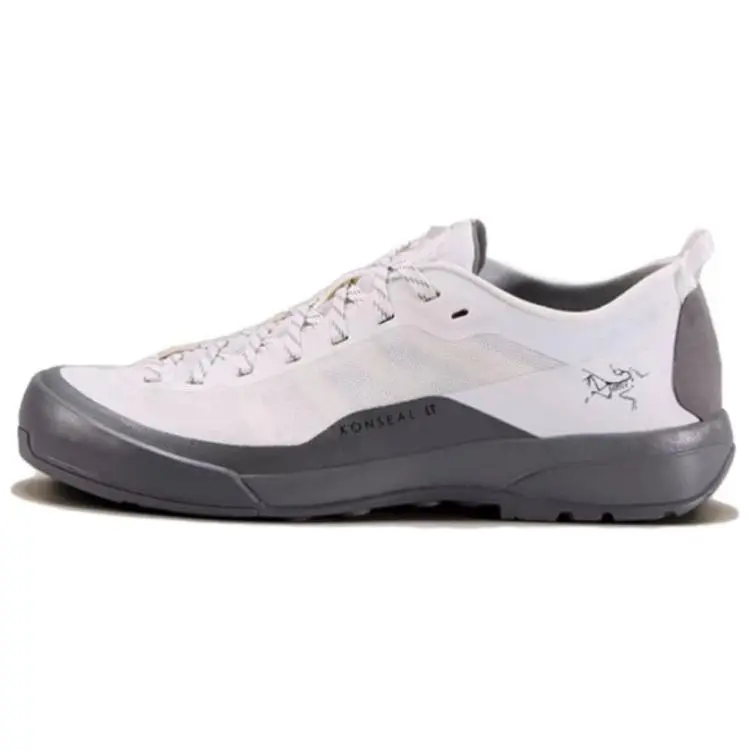 Arc'teryx KONSEAL LT Slip Resistant And Breathable Support Low top Hiking Shoes Unisex White Gray