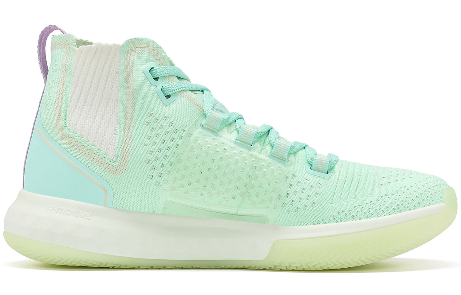 PEAK Spark 3 Cushioning Abrasion Resistant High top Basketball Shoes Men’s White Green