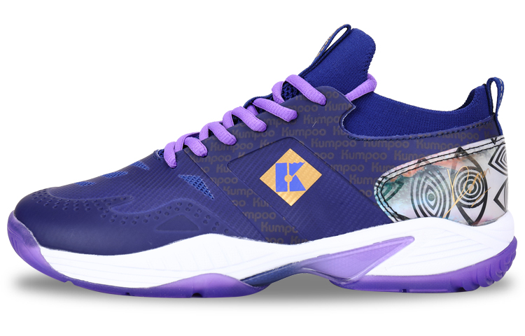 KUMPOO Badminton Shoes Unisex Low Top Purple