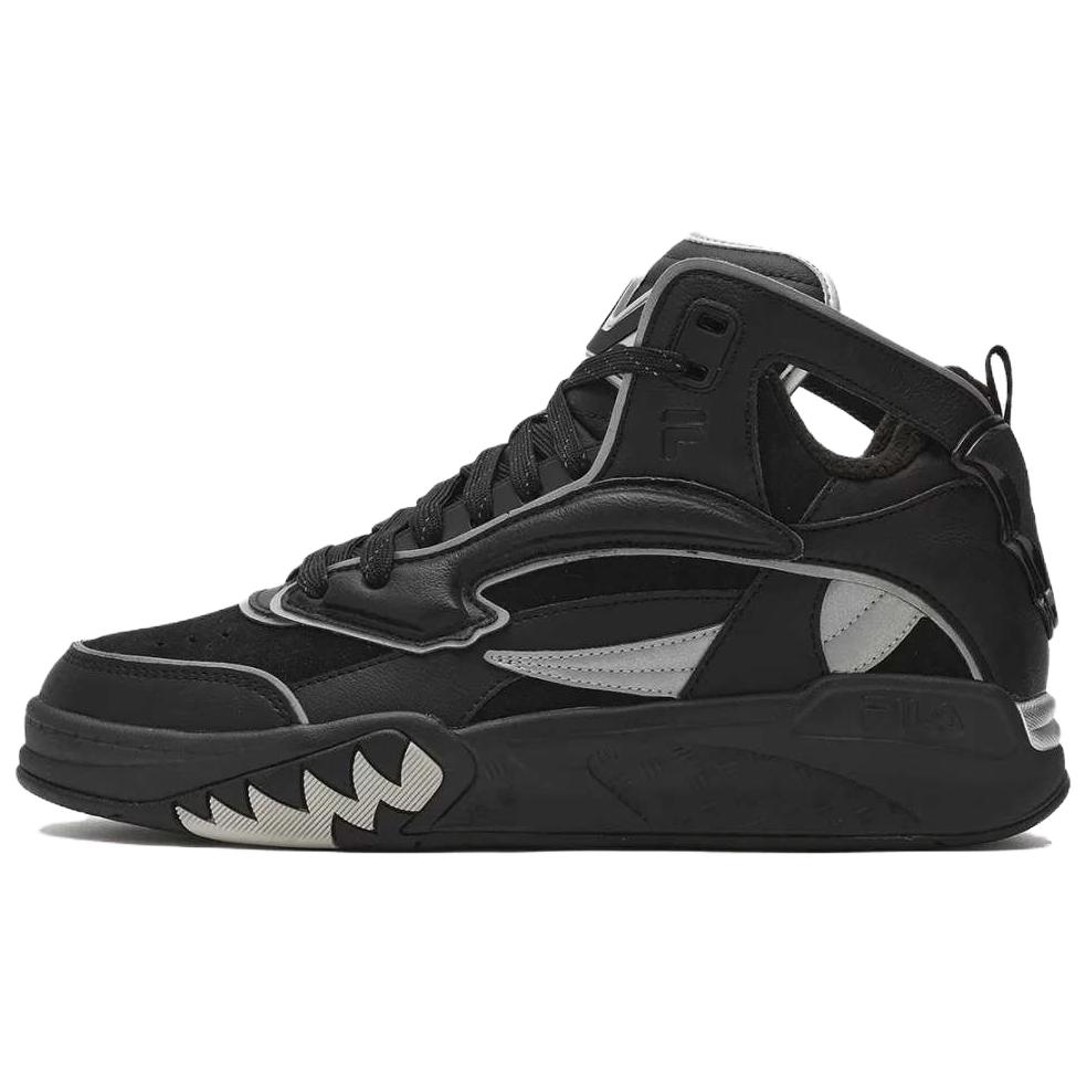 FILA FUSION DESPERADO LOW Cushioning, Wear Resistant Mid top Basketball Shoes Men’s Black Silver