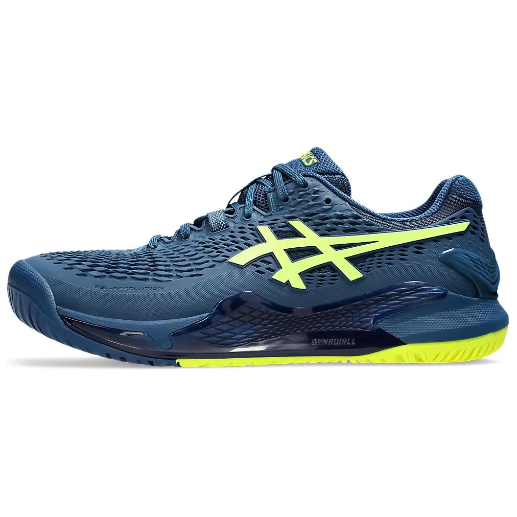 Asics Gel Resolution 9 Low top Tennis Shoes Men’s Blue Yellow