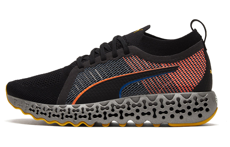 PUMA Calibrate Runner Mono Black/Orange/Grey Low Sneakers Women's