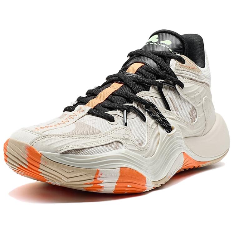 XTEP Battle 3 Coverage Lightweight Thermal Mid top Basketball Shoes Men’s Beige