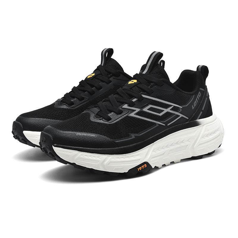 LOTTO Slip Resistant, Abrasion Resistant, Breathable, Lightweight Low top Hiking Shoes Women’s Black White