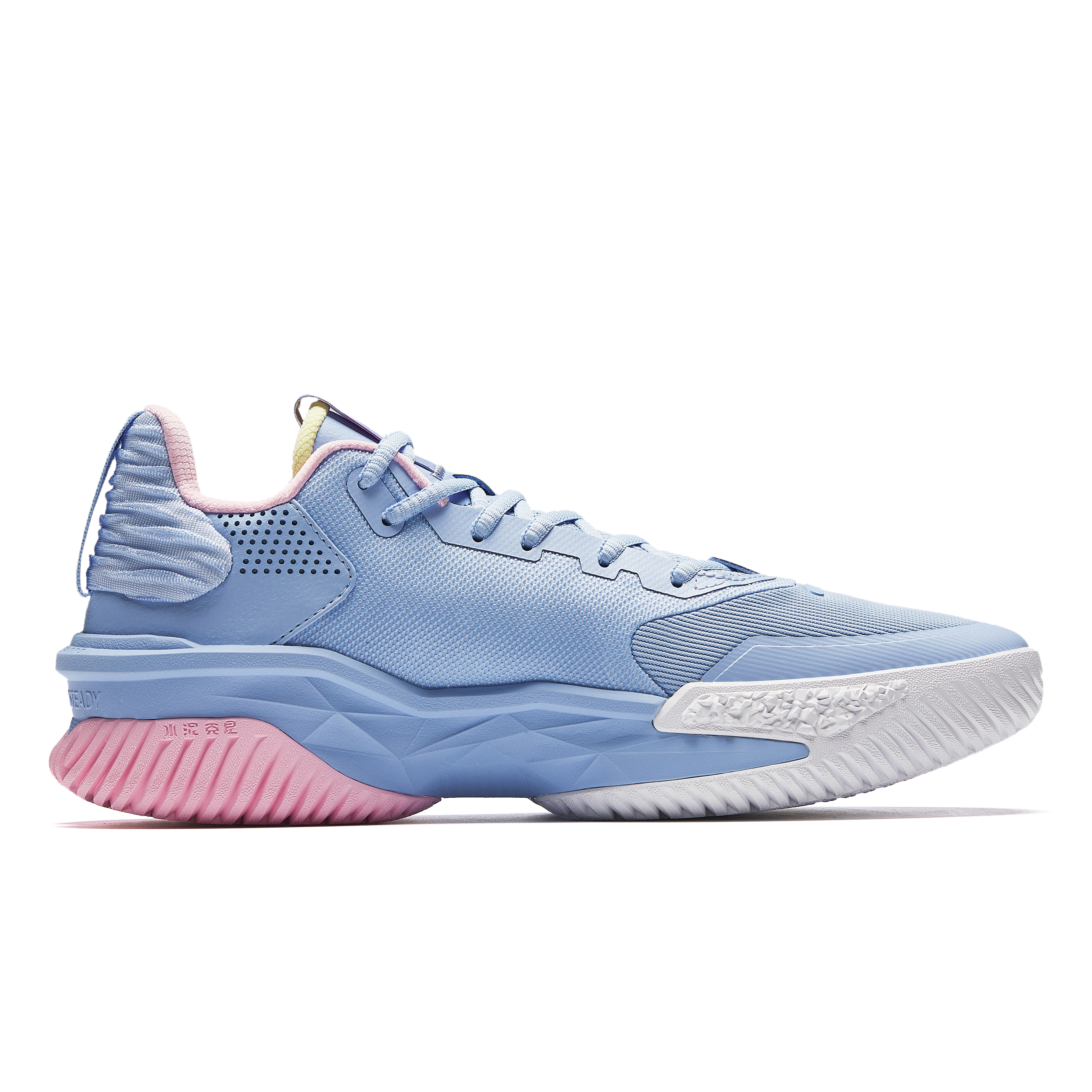 ANTA Airspace 5 Basketball Shoes Men’s Low Top Danube Blue/Cute Pink