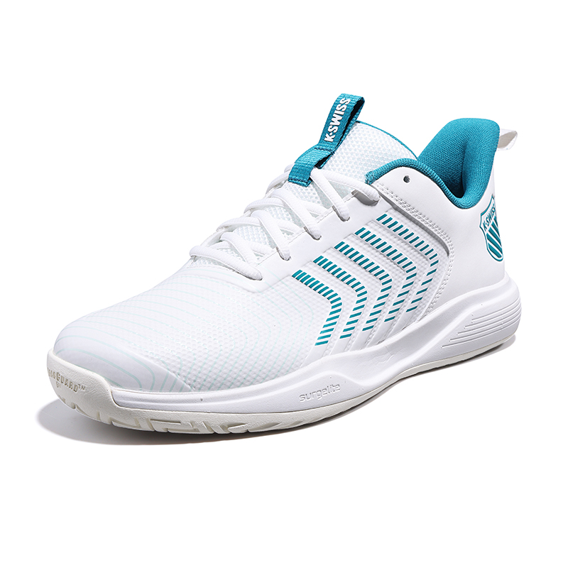 K·SWISS Cushioning Slip Resistant Low top Tennis Shoes Men’s White Green