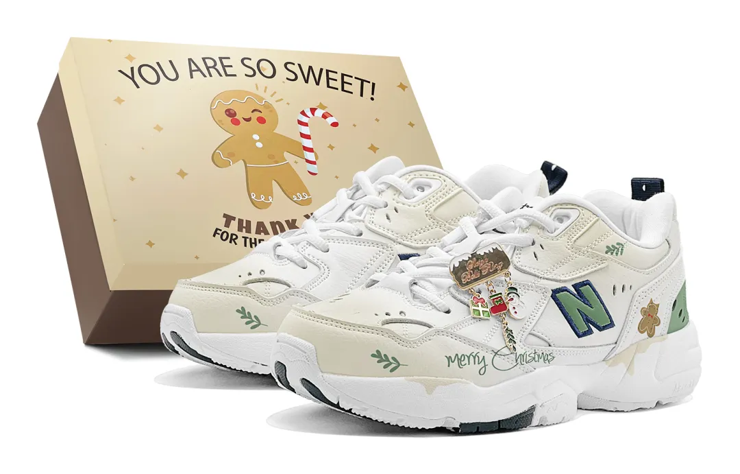 New Balance NB 608 V1 Slip Resistant Abrasion Resistant Low top Training Shoes Women's Beige White Green