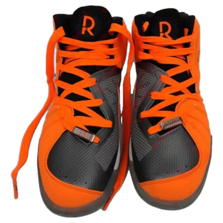 Anta Cushioning Slip Resistant Abrasion Resistant High top Basketball Shoes Men’s Orange